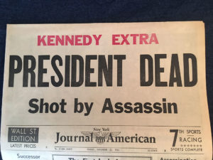 headline Kennedy Special President Dead Shot By Assassin New York Journal American 11/22/1963
