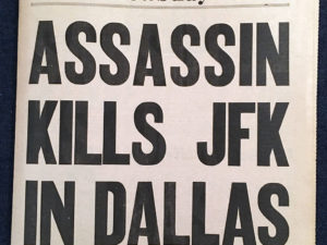 Assassin Kills JFK In Dallas headline Newsday Extra 11/22/1963